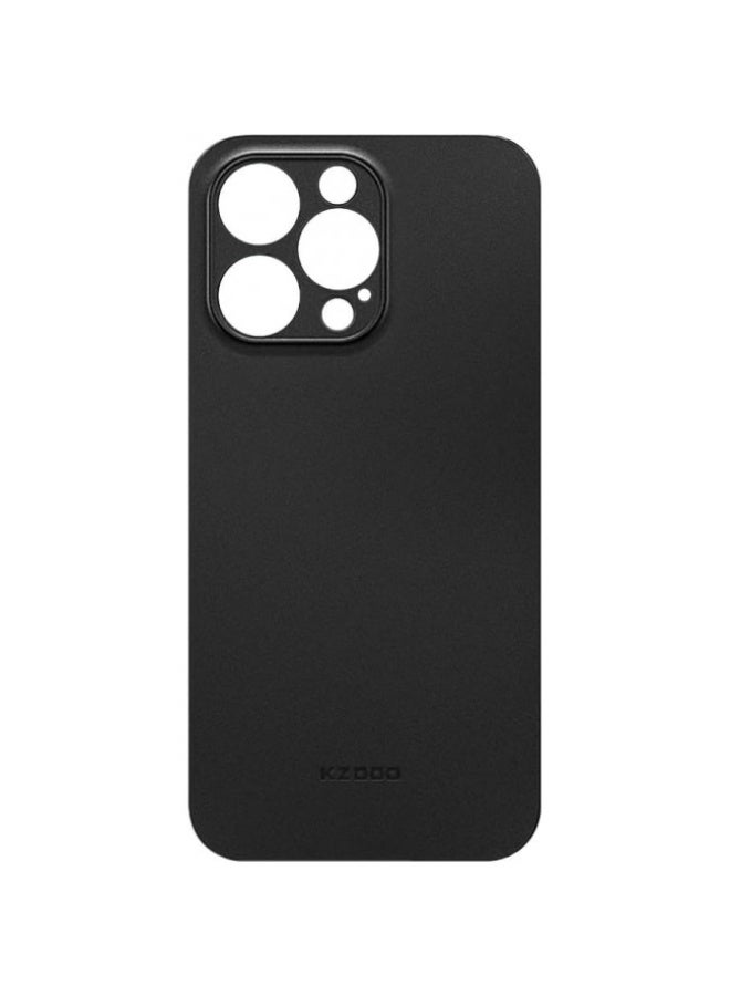KZDOO iPhone 14 Pro Max Case Air Skin Series Ultra Slim Frosted Anti Slip Back Cover Full Coverage Camera Lens Protection 6.7 inch Black - Image 5